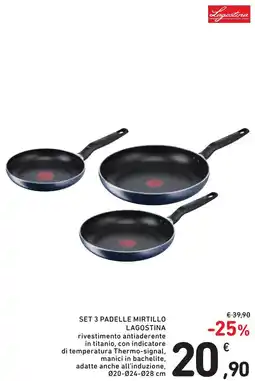 Spazio Conad Set 3 padelle mirtillo LAGOSTINA offerta