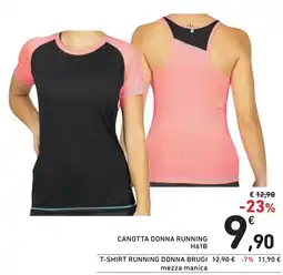 Spazio Conad Canotta donna RUNNING H61B offerta