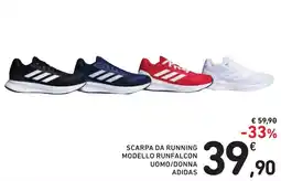 Spazio Conad Scarpa da running modello runfalcon uomo/donna ADIDAS offerta