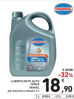 Spazio Conad Lubrificante auto 10W40 TAMOIL offerta