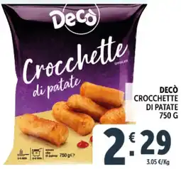 Deco Supermercati Decò crocchette di patate offerta