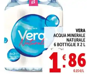 Deco Supermercati Vera acqua minerale naturale offerta