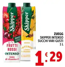 Deco Supermercati Zuegg skipper intenso succhi offerta