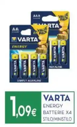Proshop Varta energy batterie x4 stilo/ministilo offerta