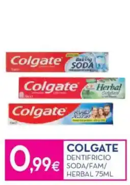 Proshop Colgate dentifricio soda/fam/herbal offerta
