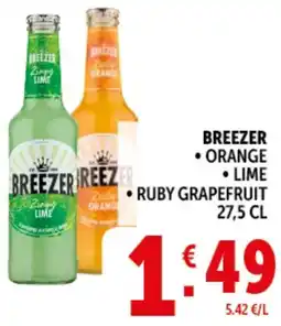 Deco Supermercati Breezer orange lime ruby grapefruit offerta