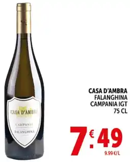 Deco Supermercati Casa d'ambra falanghina campania igt offerta