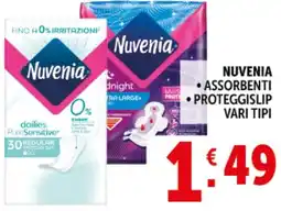 Deco Supermercati Nuvenia assorbenti proteggislip offerta