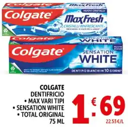 Deco Supermercati Colgate dentifricio offerta