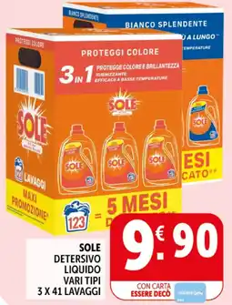 Deco Supermercati Sole detersivo liquido offerta