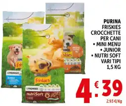 Deco Supermercati Purina friskies crocchette per cani offerta