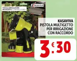 Deco Supermercati Kasaviva pistola multigetto per irrigazione con raccordo offerta