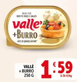 Deco Supermercati Vallè + burro offerta