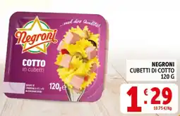 Deco Supermercati Negroni cubetti di cotto offerta