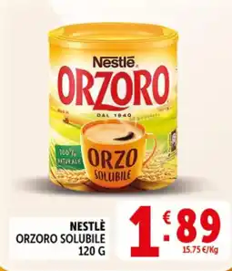Deco Supermercati Nestle orzoro solubile offerta