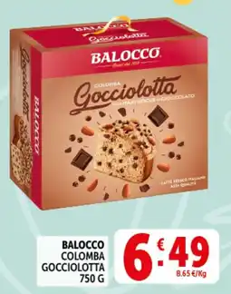 Deco Supermercati Balocco colomba gocciolotta offerta