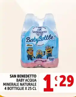 Deco Supermercati San benedetto baby acqua minerale naturale offerta