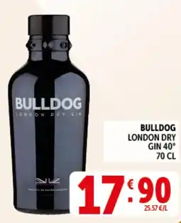 Deco Supermercati Bulldog london dry gin 40° offerta