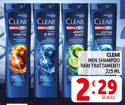 Deco Supermercati Clear men shampoo offerta