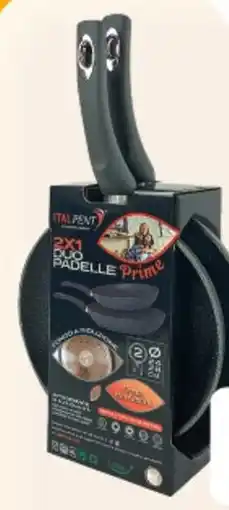 Deco Supermercati Prime line duo padelle fondo idoneo anche per la cottura ad induzione offerta