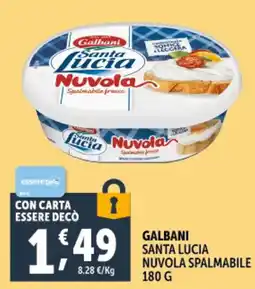 Deco Supermercati Galbani santa lucia nuvola spalmabile offerta