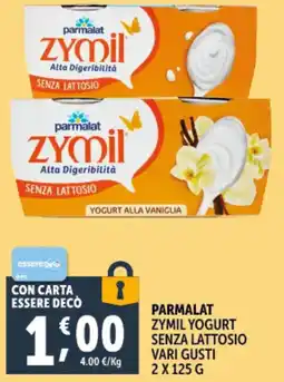 Deco Supermercati Parmalat zymil yogurt senza lattosio offerta