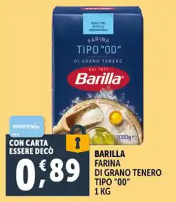 Deco Supermercati Barilla farina di grano tenero tipo "00" offerta