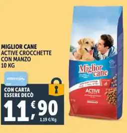 Deco Supermercati Miglior cane active crocchette con manzo offerta
