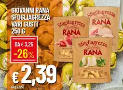 Galassia Giovanni rana sfogliagrezza offerta