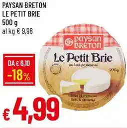 Galassia Paysan breton le petit brie offerta