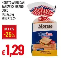 Galassia Morato american sandwich grano duro offerta