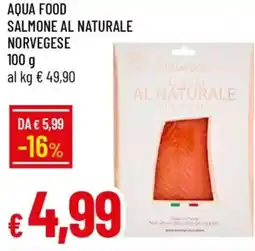 Galassia Aqua food salmone al naturale norvegese offerta