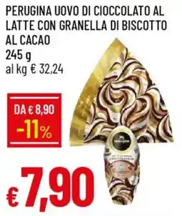 Galassia Perugina uovo di cioccolato al latte con granella di biscotto al cacao offerta