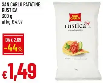 Galassia San carlo patatine rustica offerta