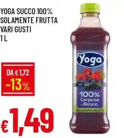 Galassia Yoga succo 100% solamente frutta offerta