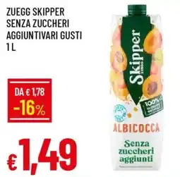 Galassia Zuegg skipper senza zuccheri aggiunti offerta