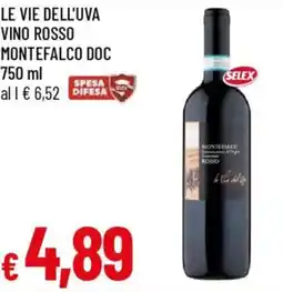 Galassia Le vie dell'uva vino rosso montefalco doc offerta