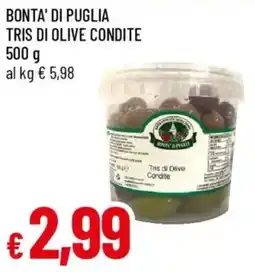 Galassia Bonta' di puglia tris di olive condite offerta