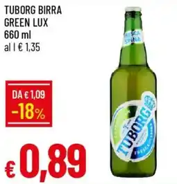 Galassia Tuborg birra green lux offerta