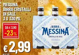 Galassia Messina birra cristalli di sale offerta