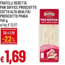 Galassia Fratelli beretta pan soffice prosciutto cotto alta qualità/ prosciutto praga offerta