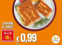 Galassia Lasagne al ragu' offerta