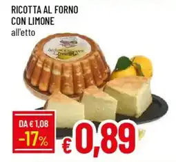 Galassia Ricotta al forno con limone offerta