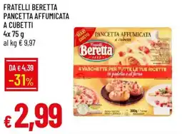 Galassia Fratelli beretta pancetta affumicata a cubetti offerta