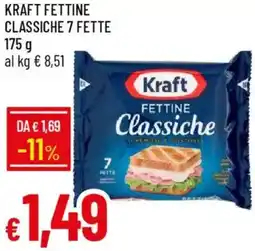 Galassia Kraft fettine classiche 7 fette offerta