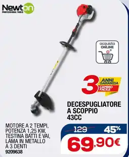 Bricofer Newton decespugliatore a scoppio 43CC offerta