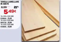 Bricofer Tavola lamellare in abete offerta