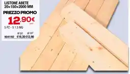 Bricofer Listone abete offerta