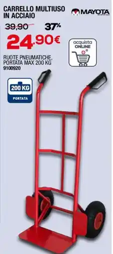 Bricofer Mayota carrello multiuso in acciaio offerta