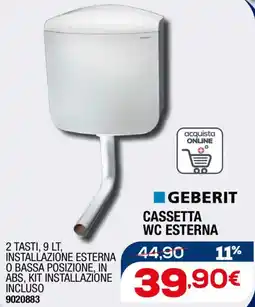 Bricofer Geberit cassetta wc esterna offerta